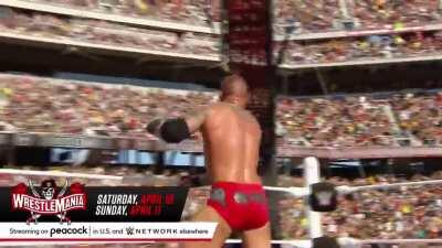 [Wrestlemania 31] Randy Orton suckers Seth Rollins into an RKO...FROM OUTTA NOWHERE