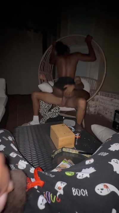 My wife fucked my homeboy while I watched. I could tell they wanted to fuck so I let them.