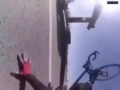 Don't try riding your bike on an interstate kids!