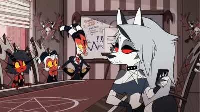 I liked how Moxxie,Millie and Luna all look annoyed while Blitzo just looks pissed