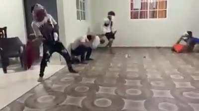 Her: He’s probably out cheating on me. Him: