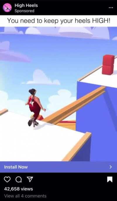 you need to keep your heels HIGH!