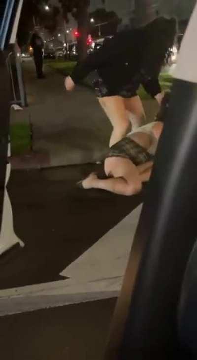 Slapped on the street