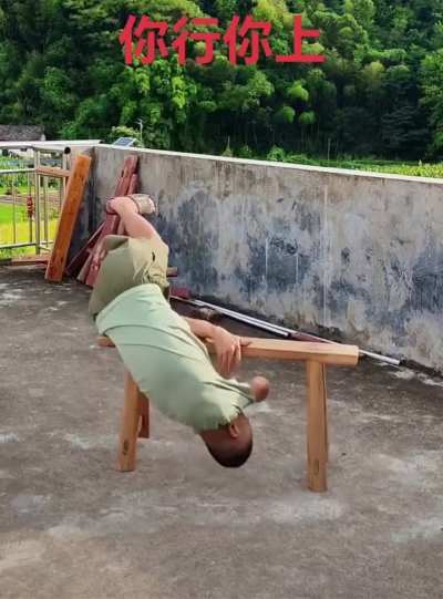 I thought the bench was going to break