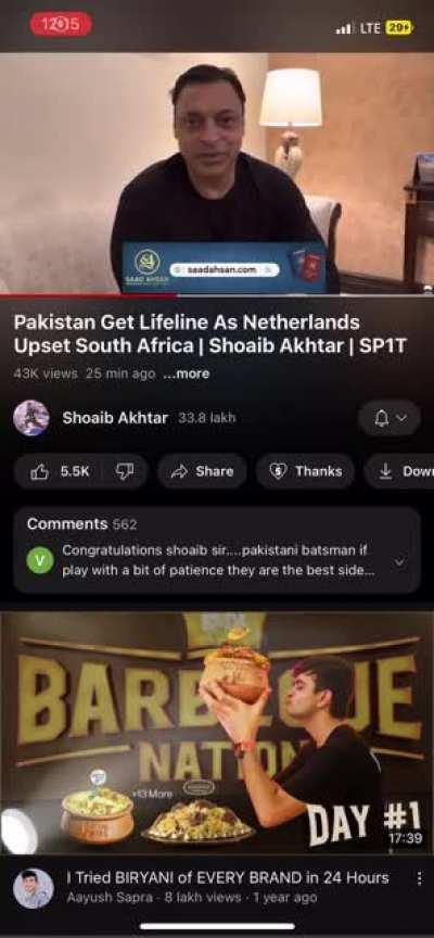 When it seemed Pakistan would not be able to qualify for semis his words were India bhi koi fanney Khan ni h they will be also out in the semis, now giving a reference to Ind Pak final just because Pakistan’s chances are again alive. Why such double stand