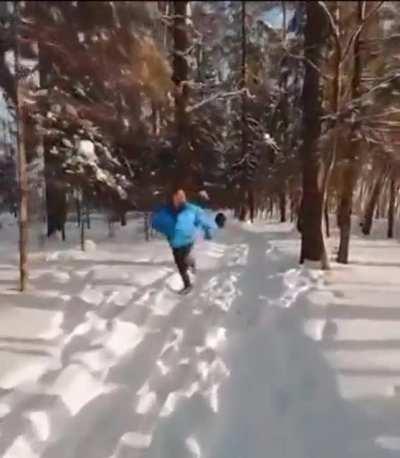 When a nice jog in the woods becomes unbearable