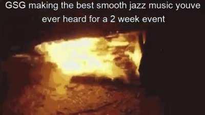 The spacerig music goes bonkers