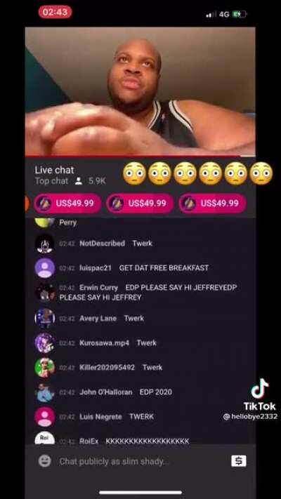 pedo host suddenly on board with EDP