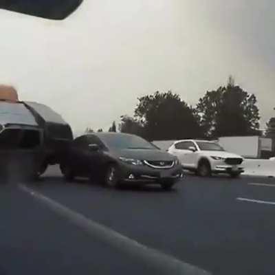 This truck playing GTA in real life