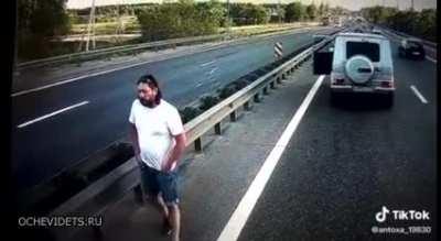 Brake checking a truck... Play stupid games, win stupid prizes