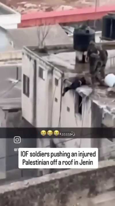 Israeli Soldiers massacring an injured civilian in occupied Palestine