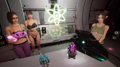 The Captain's crewmates are just watching. 👽 (Captain Hardcore)