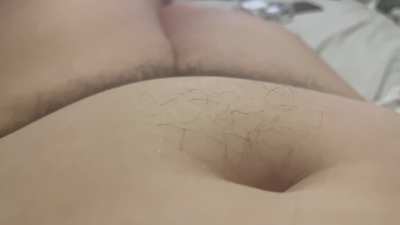 I love playing with my bush and my fupa, it makes me horny