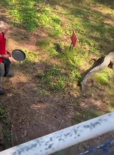 Just a dude and his frying pan