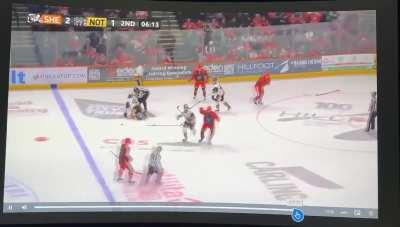 Hockey Player takes Skate Blade to the Throat