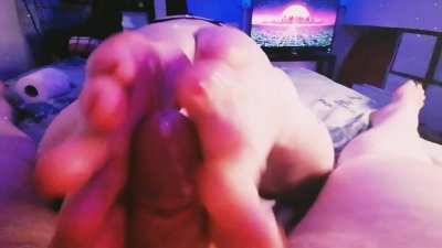 Webbing up my toes like Spiderman