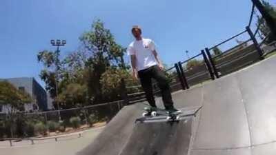 Using a glass skateboard