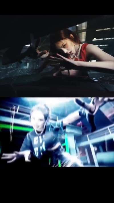 I think Yeji loves posing on windshields while she sings individually