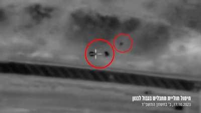 Idf airstike on IED team in Israel-Lebanon border 17-10-2023