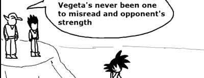 Vegeta has never been one to misread an opponent's strength! [Credit:MatoiRisu on Twitter]