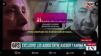 Karina Milei intima al periodista Rolando Luis Graña (A24) por $5.000.000 y a que se retracte publicamente en su programa por haber difundido un audio falso entre ella y Edgardo Kueider