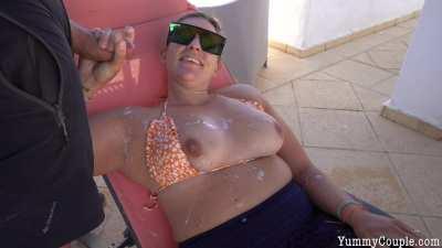 one of our favs: small MILF, HUGE load .. (OC)