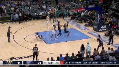 [Highlight] Jeff Green contemplates about retirement after taking a screen from Steven Adams