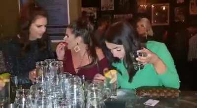 Doing a shot of salt by mistake....