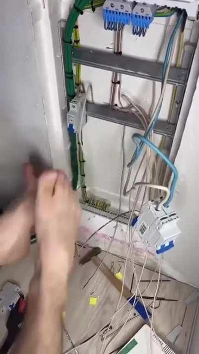 Disabled electrician. I am impressed!