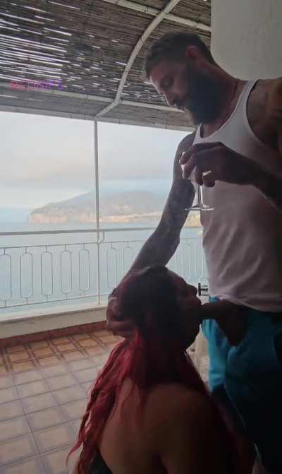 Just enjoying my fine wine while in Italy 