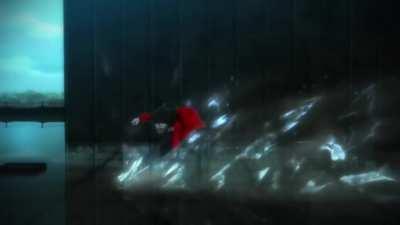 One of the best water effects I've ever seen | Kara no Kyoukai 1: Fukan Fuukei