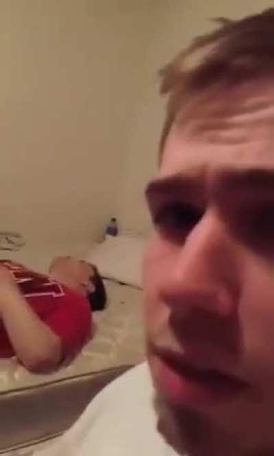 My boy takin dxm for first time. Just wait for the beat to drop