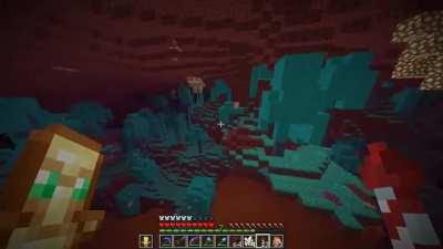 This happened when i was mining for netherite.