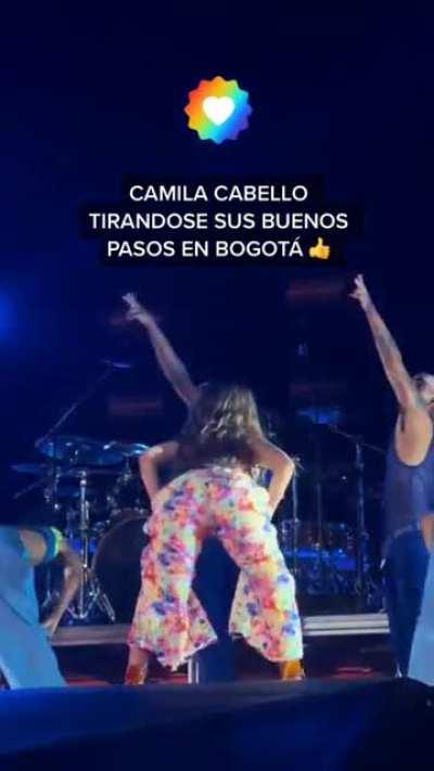 Camila doing her dance in Bogota