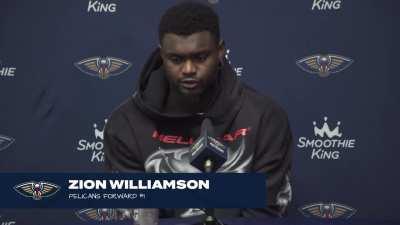 [Highlight] Zion Williamson post-game: 