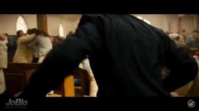 One of the best scenes in the entire movie. Source: Kingsman