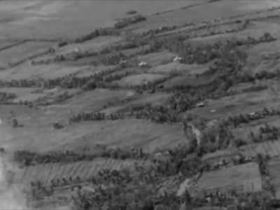 VA-94 A-4 Skyhawks drop cluster munitions on a target marked by smoke in South Vietnam on December 5th 1965