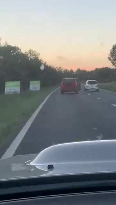 Idiots ramming into each other on public roads