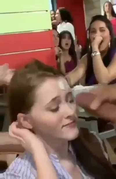 This Is Just a Cute Girl and a Good Facial