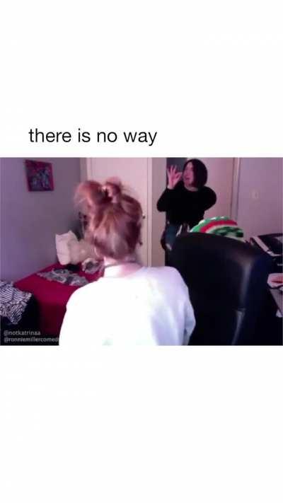 But mommmm. She was failing chemistry. 