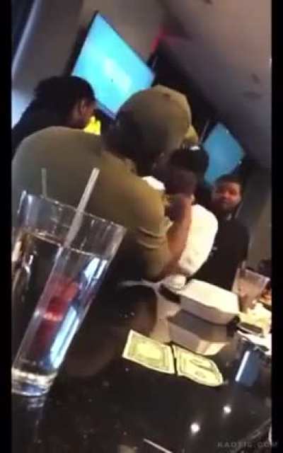 Loud mouth at a bar gets slapped into another dimension.