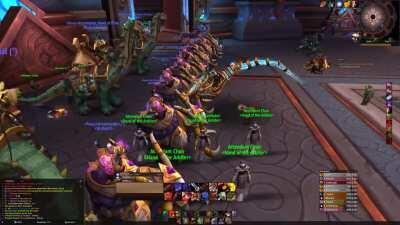 I thought this was really cool on Tichondrius. This person/Guild puts on this show every now and then