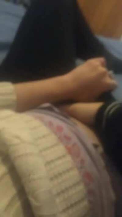 My sister was sad so I gave her some attention to make her feel better.[F19]