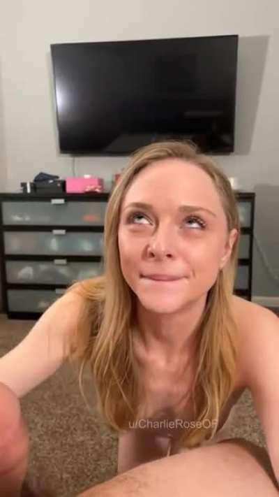 Milking him for my favorite treat