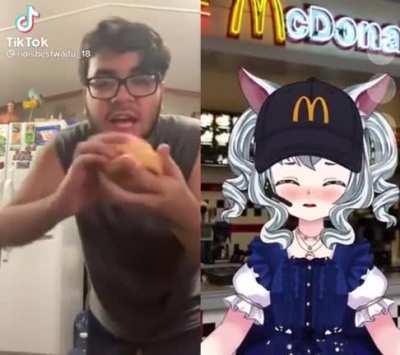 Dumbass bitch forgot the mccchiken