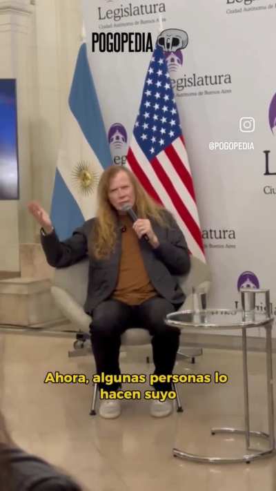 La Legislatura de la Ciudad de Buenos Aires declaró a David Dave Mustaine como Huésped de Honor, en el marco de su visita al país.