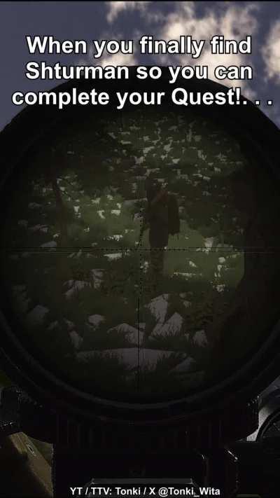 When you finally find Shturman for your Quest...