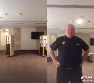 sir your shift isn't over yet