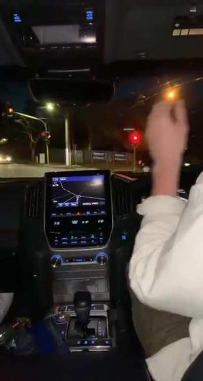 perfect timing for a song that's playing live on the radio.