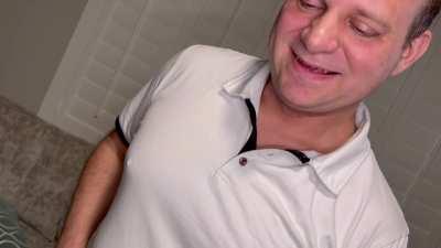 My bbc bull is really into working out so I invited him over to give me some personal training. This is exactly what I had in mind and I think hubby loved it too